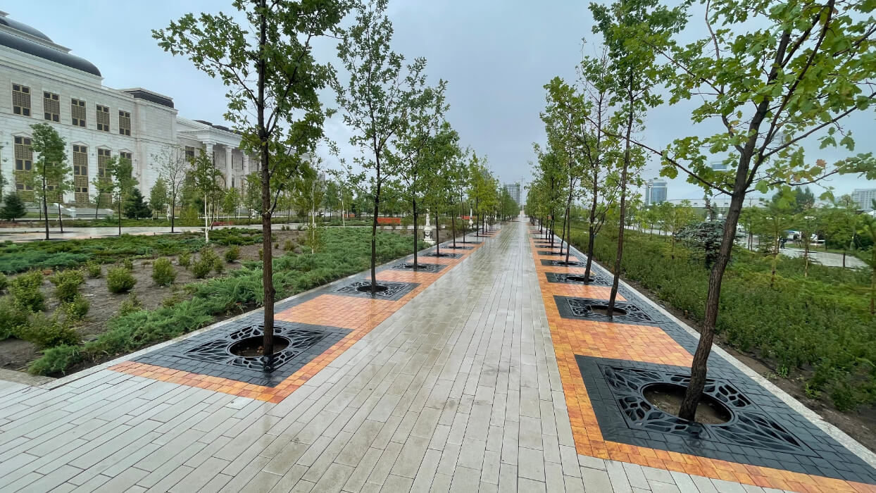 Приствольная решетка для дерева ZKING CRUST 1.2х1.2м Черная в Туринске фото