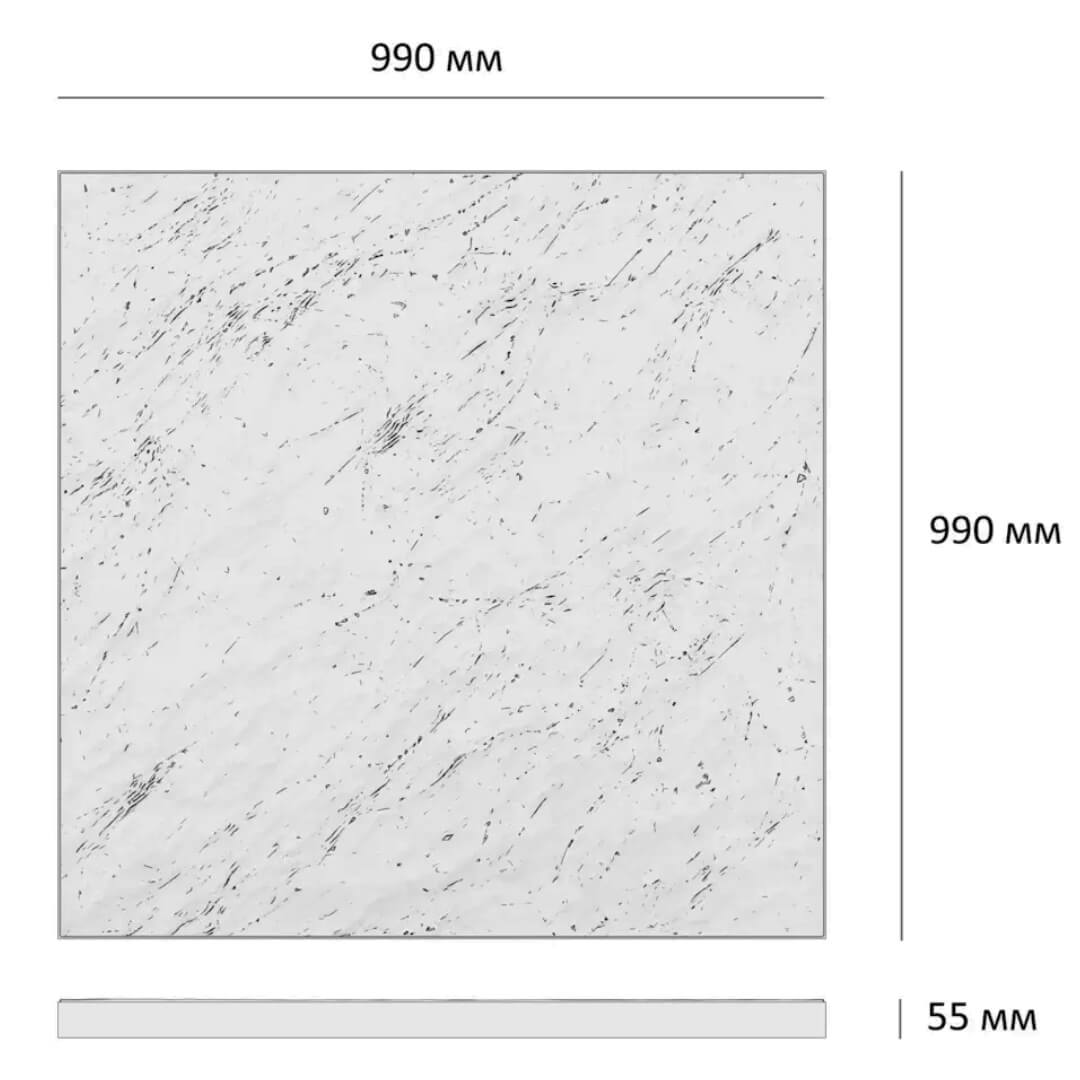 Шаговая плита STONE Светлая Галька 990х990х55мм в Туринске фото
