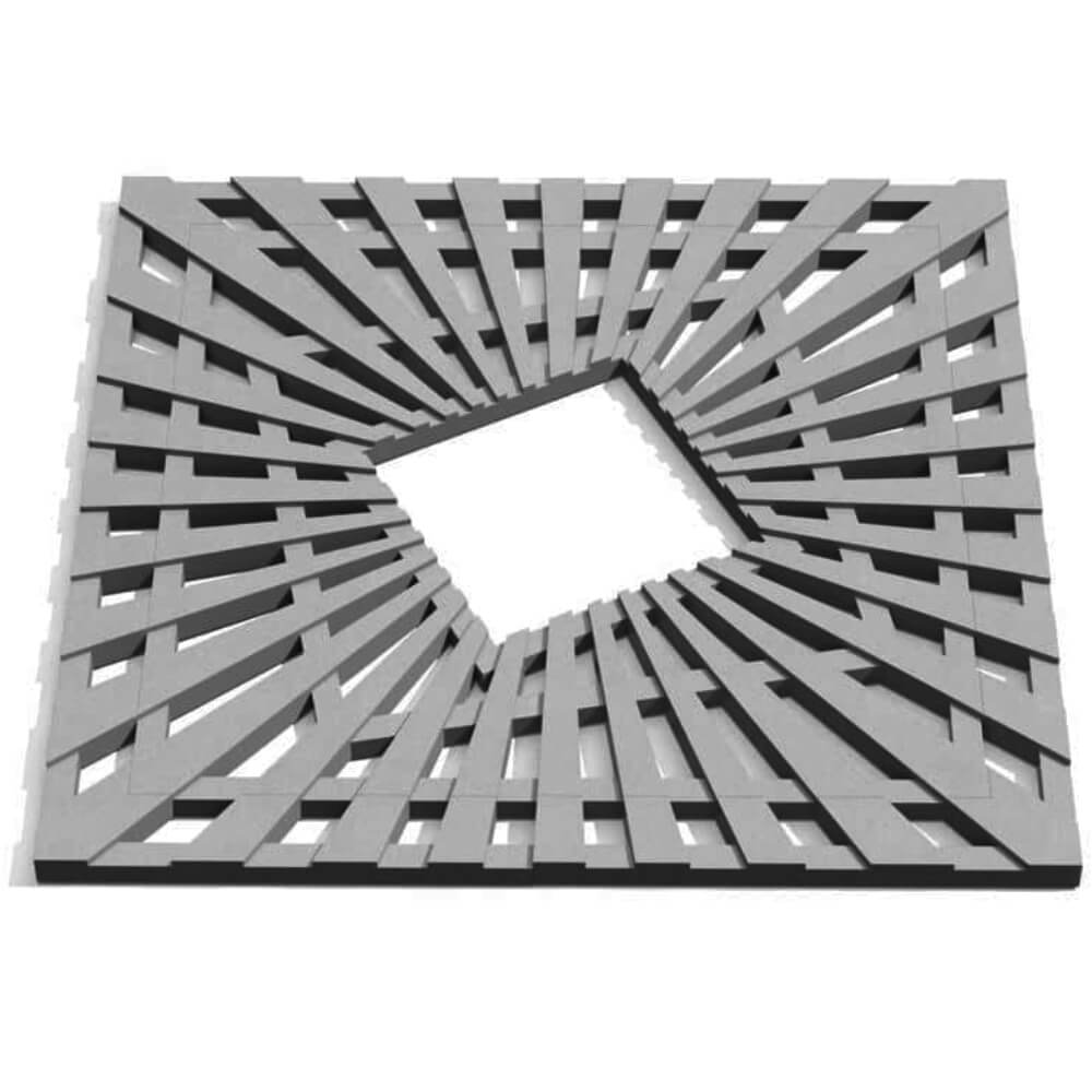 Приствольная решетка для дерева ZKING ATMOSPHERE 1.2х1.2м Серая Туринск фото