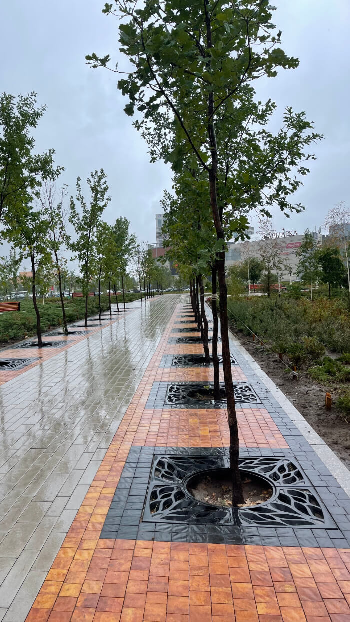 Приствольная решетка для дерева ZKING CRUST 1.2х1.2м Черная в Туринске фото