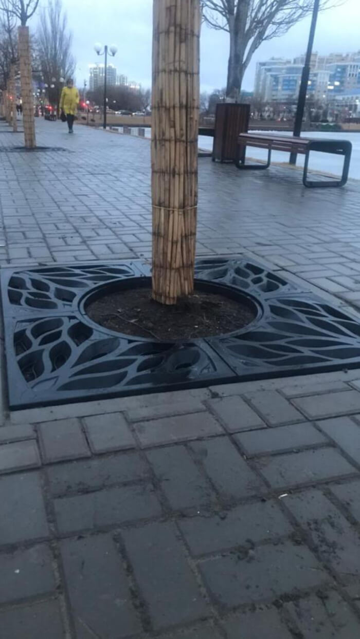 Приствольная решетка для дерева ZKING CRUST 1.2х1.2м Черная в Туринске фото