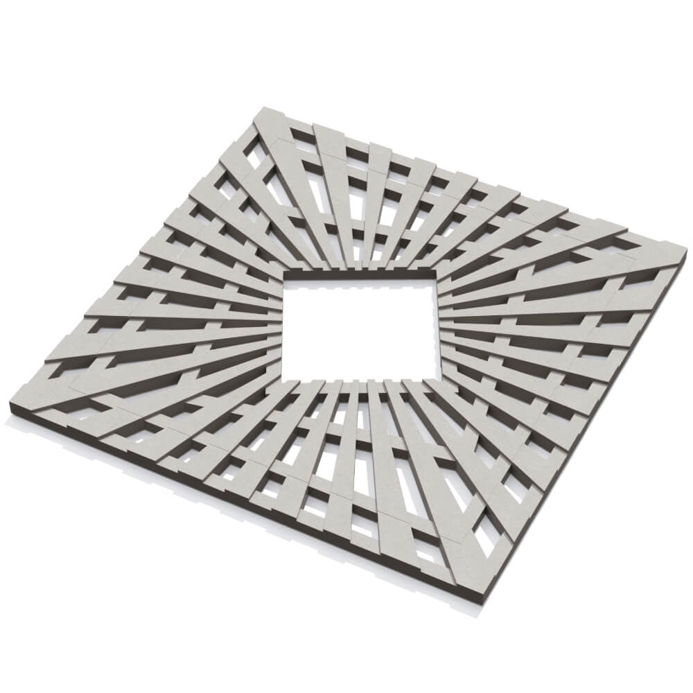 Приствольная решетка для дерева ZKING ATMOSPHERE 1.2х1.2м Бежевая в Туринске фото