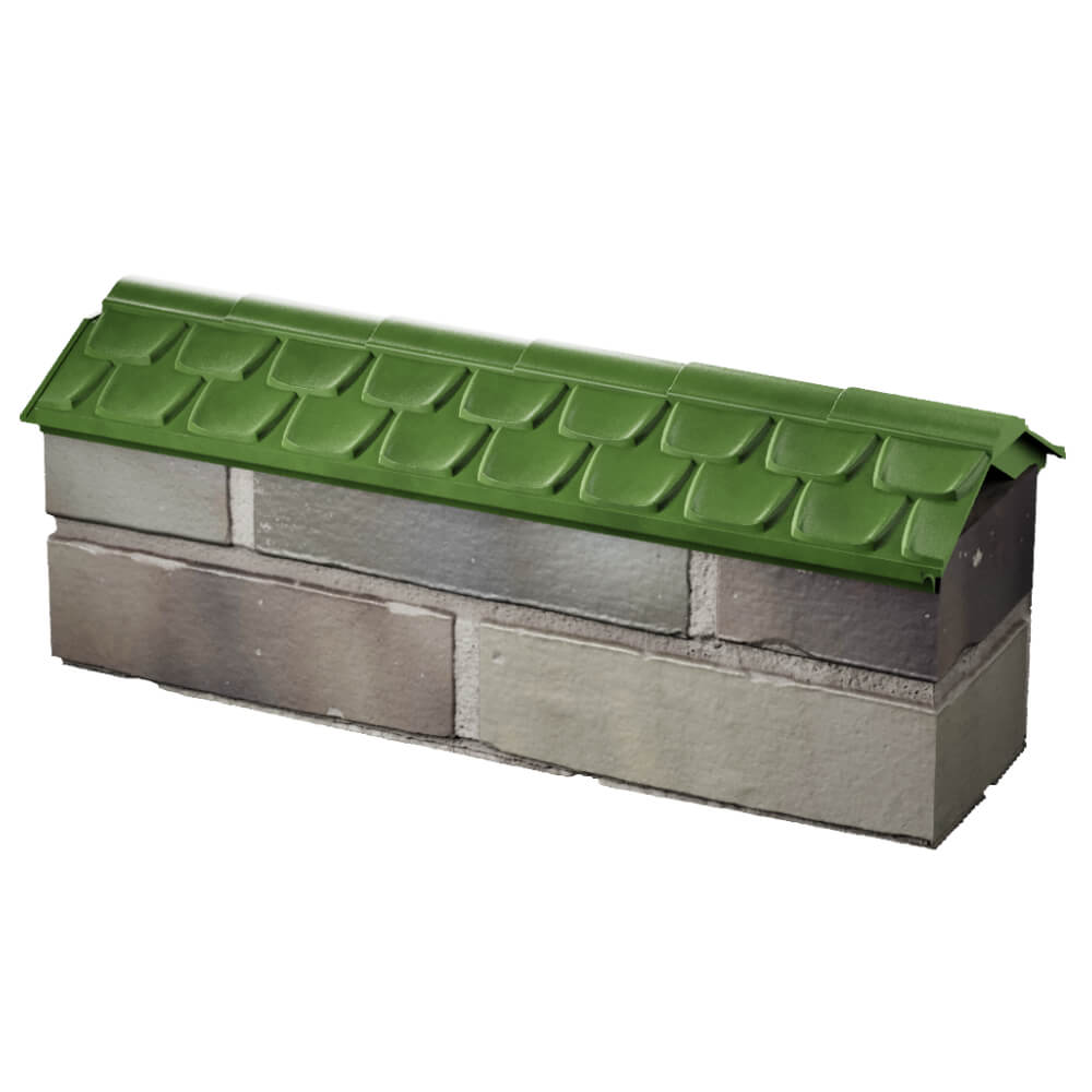 Парапет Zking Эльбрус Зеленый с посадкой на 0.5 кирпича (130мм) в Туринске фото