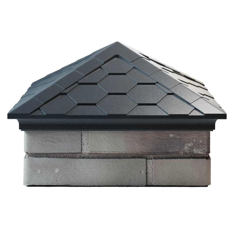 Колпак Zking Эверест Серый на столб 1.5х1.5 кирпича (390х390мм) Туринск фото