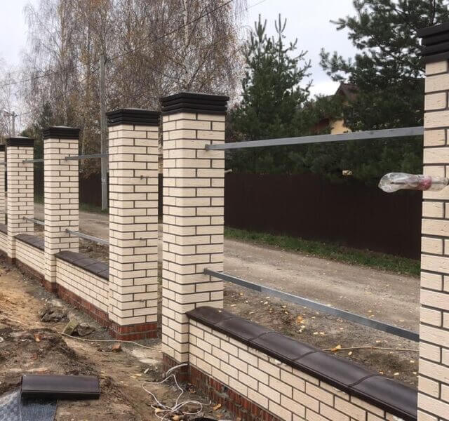 Колпак Zking Бона ХайТек Коричневый на столб 1.5х1.5 кирпича (385х385мм) в Туринске фото