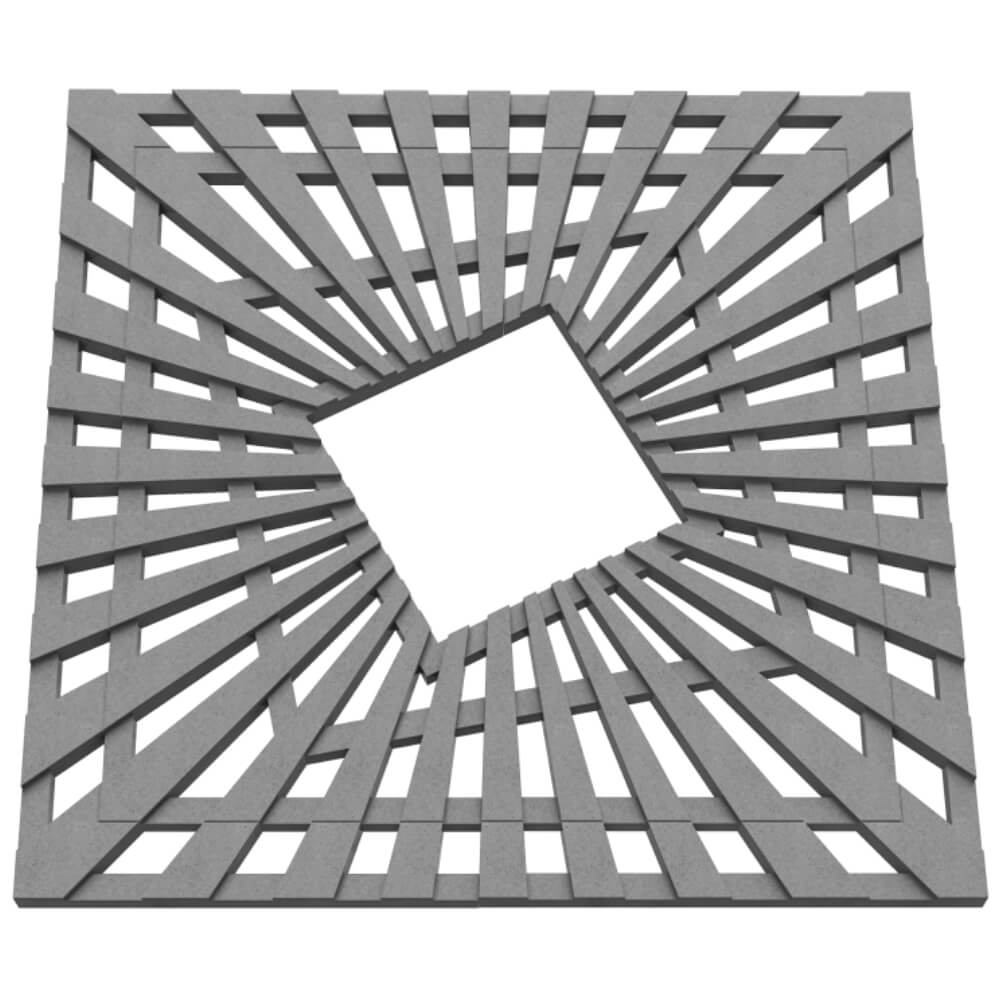 Приствольная решетка для дерева ZKING ATMOSPHERE 1.2х1.2м Серая в Туринске фото