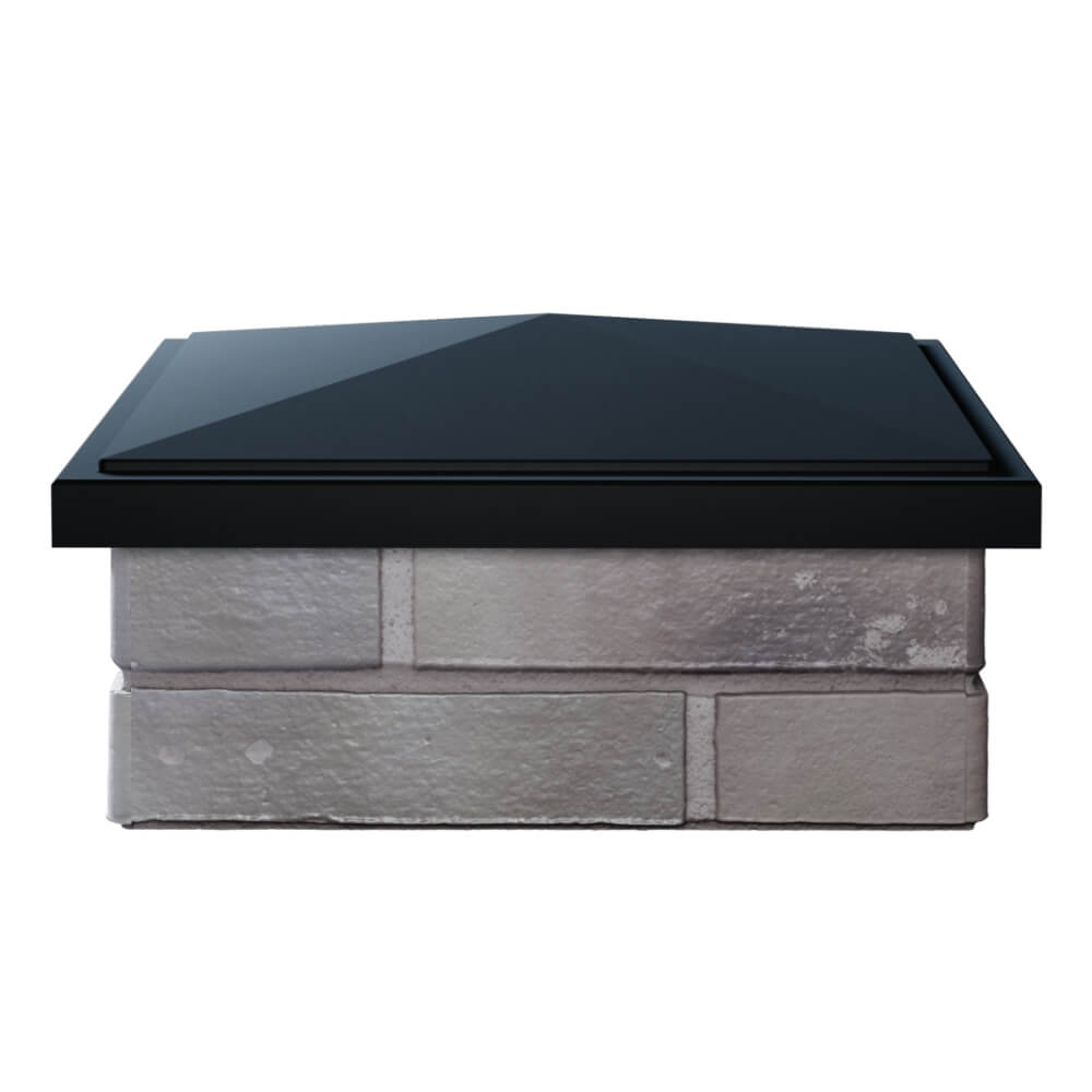 Колпак Zking БонаМоно Черный на столб 1.5х1.5 кирпича (385х385, 400х400мм) Туринск фото