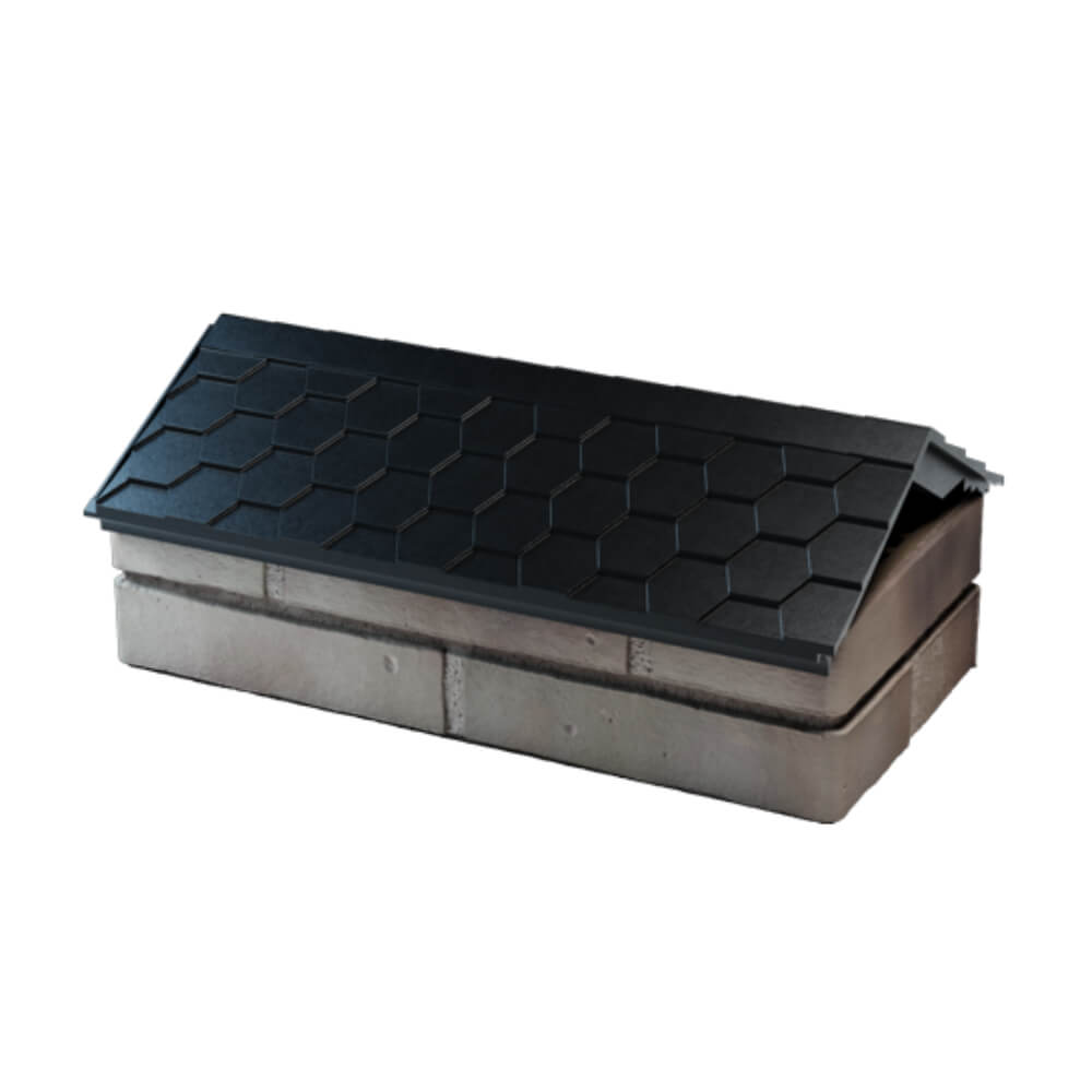 Парапет Zking Эверест Черный с посадкой на 1 кирпич (200/225/255мм) в Туринске фото