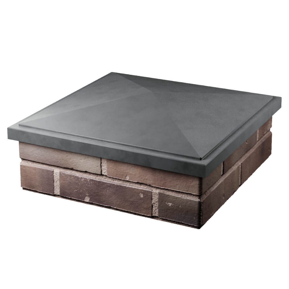 Колпак Zking БонаМоно Серый на столб 2х2 кирпича (515х515, 530х530мм) в Туринске фото