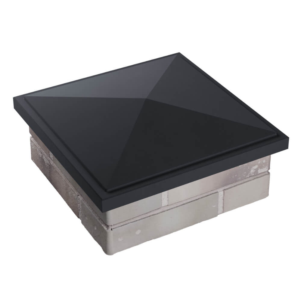 Колпак Zking БонаМоно Серый на столб 1.5х1.5 кирпича (385х385, 400х400мм) в Туринске фото