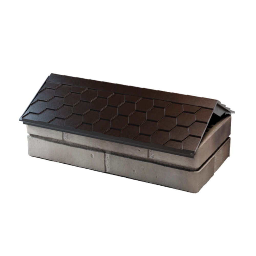 Парапет Zking Эверест Коричневый с посадкой на 1 кирпич (200/225/255мм) в Туринске фото