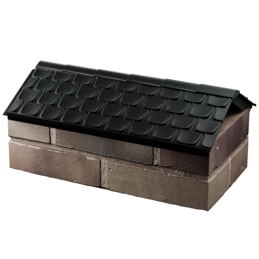 Парапет Zking Эльбрус Черный с посадкой на 1 кирпич (255мм) в Туринске фото