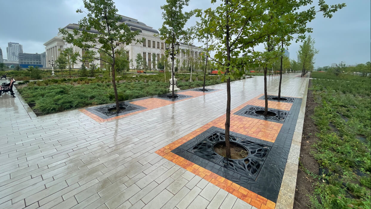 Приствольная решетка для дерева ZKING CRUST 1.2х1.2м Черная в Туринске фото