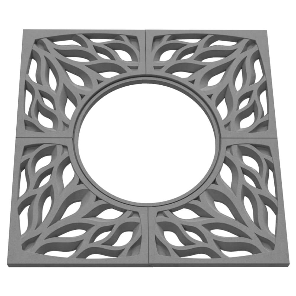 Приствольная решетка для дерева ZKING CRUST 1.2х1.2м Серая в Туринске фото