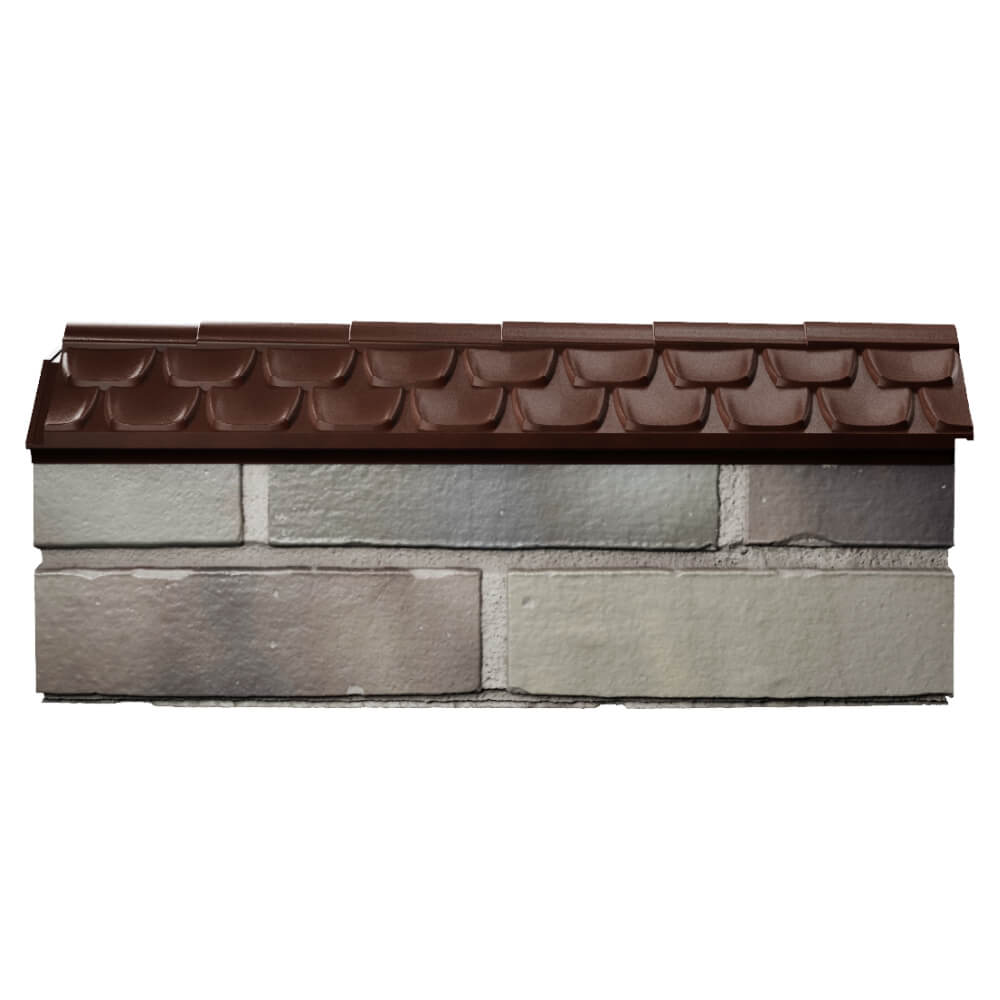 Парапет Zking Эльбрус Коричневый с посадкой на 0.5 кирпича (130мм) в Туринске фото