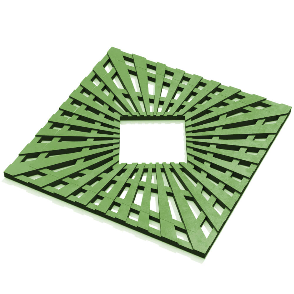 Приствольная решетка для дерева ZKING ATMOSPHERE 1.2х1.2м Зеленая в Туринске фото