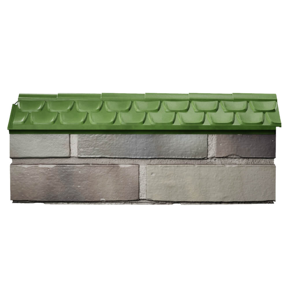 Парапет Zking Эльбрус Зеленый с посадкой на 0.5 кирпича (130мм) в Туринске фото