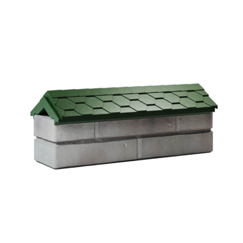 Парапет Zking Эверест Зеленый с посадкой на 0.5 кирпича (130мм) Туринск фото