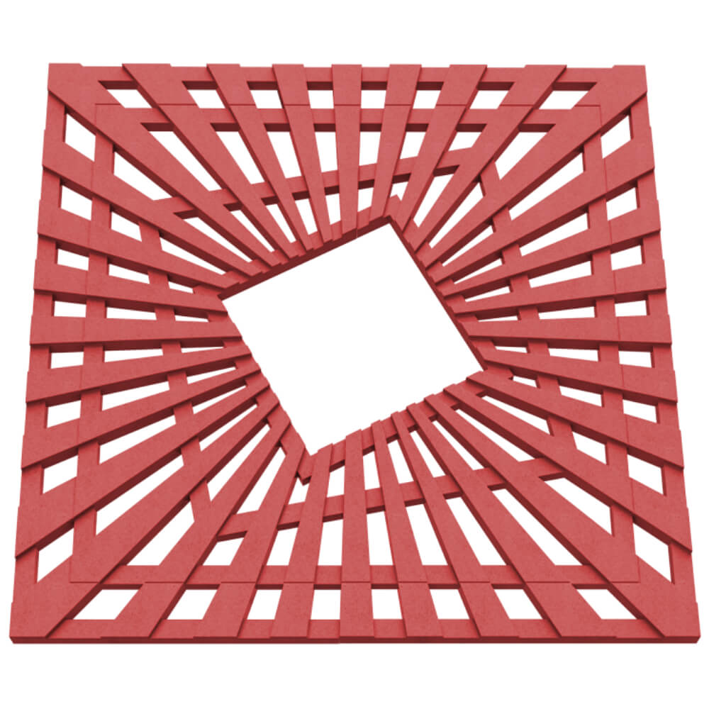 Приствольная решетка для дерева ZKING ATMOSPHERE 1.2х1.2м Красная в Туринске фото