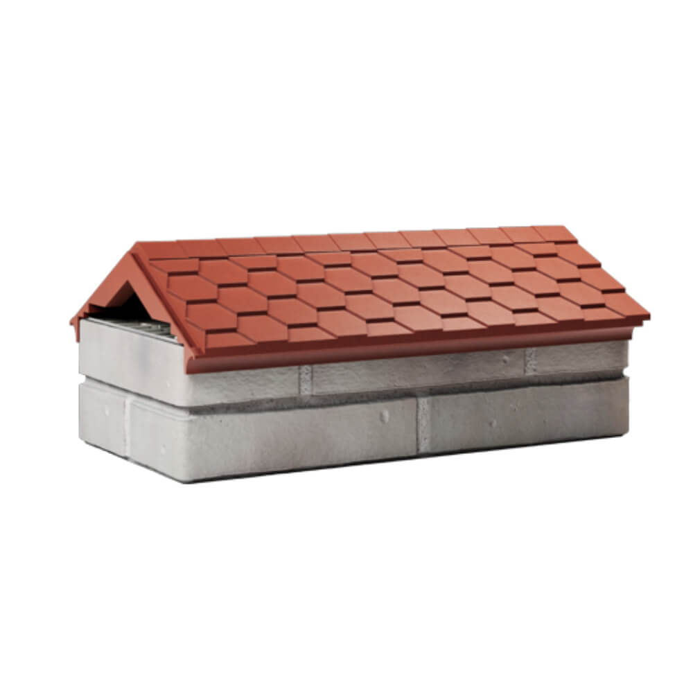 Парапет Zking Эверест Красный с посадкой на 1 кирпич (200/225/255мм) Туринск фото