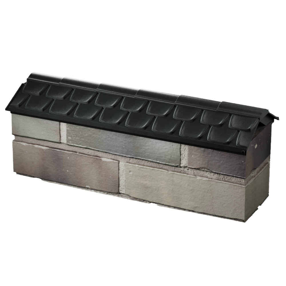 Парапет Zking Эльбрус Черный с посадкой на 0.5 кирпича (130мм) в Туринске фото