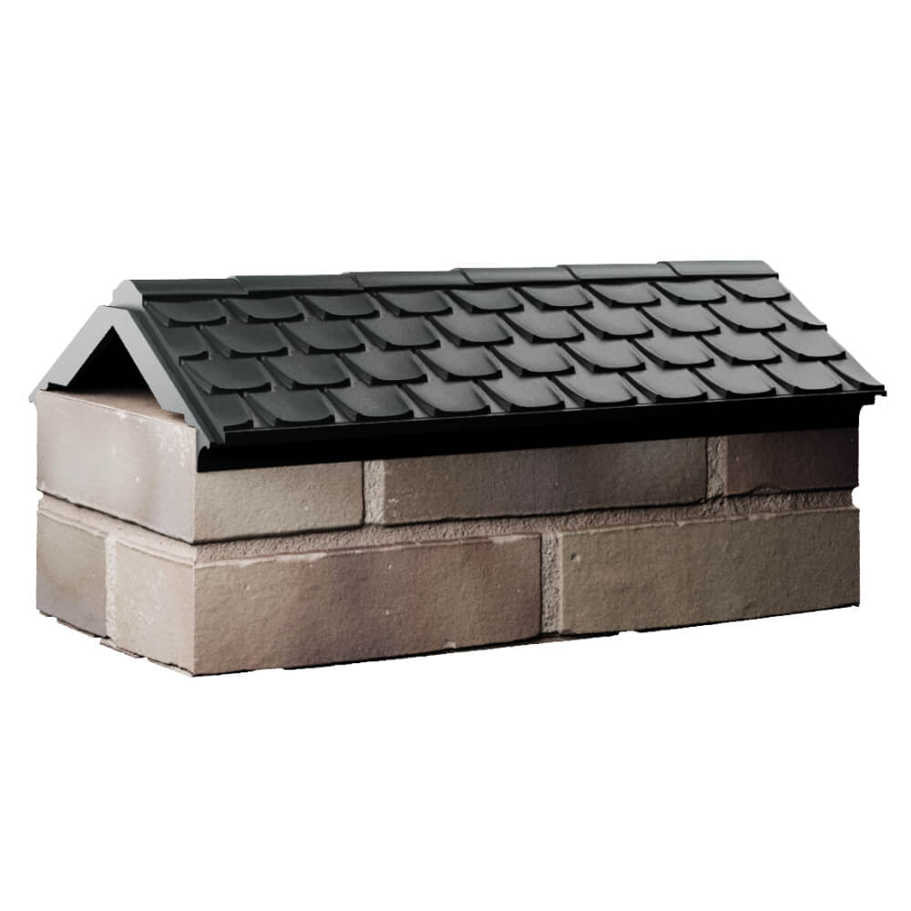 Парапет Zking Эльбрус Черный с посадкой на 1 кирпич (255мм) Туринск фото