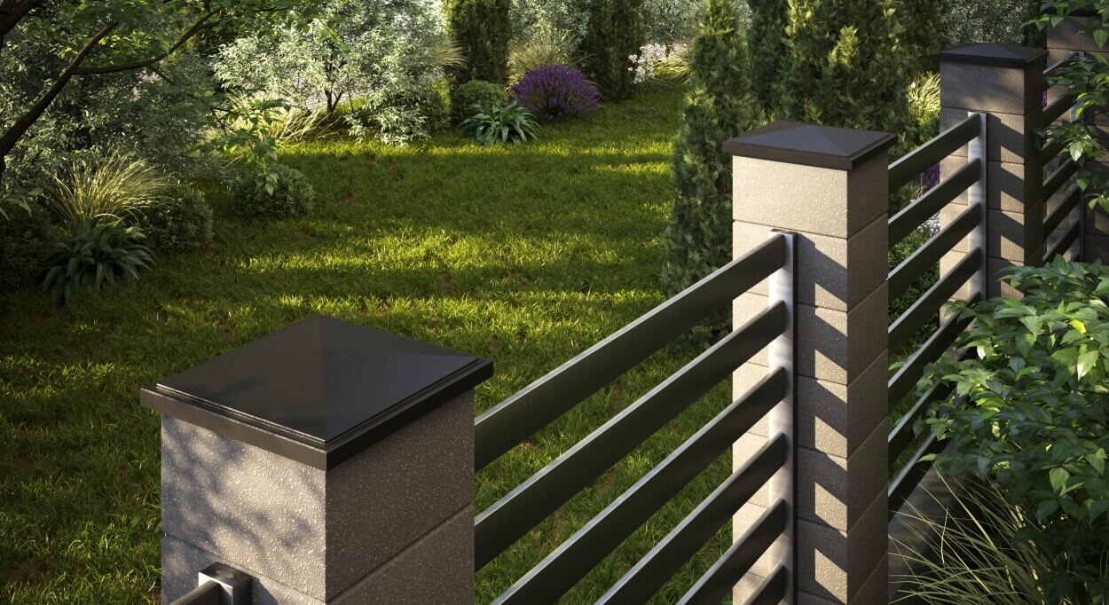 Колпак Zking БонаМоно Коричневый на столб 1.5х1.5 кирпича (385х385, 400х400мм) в Туринске фото