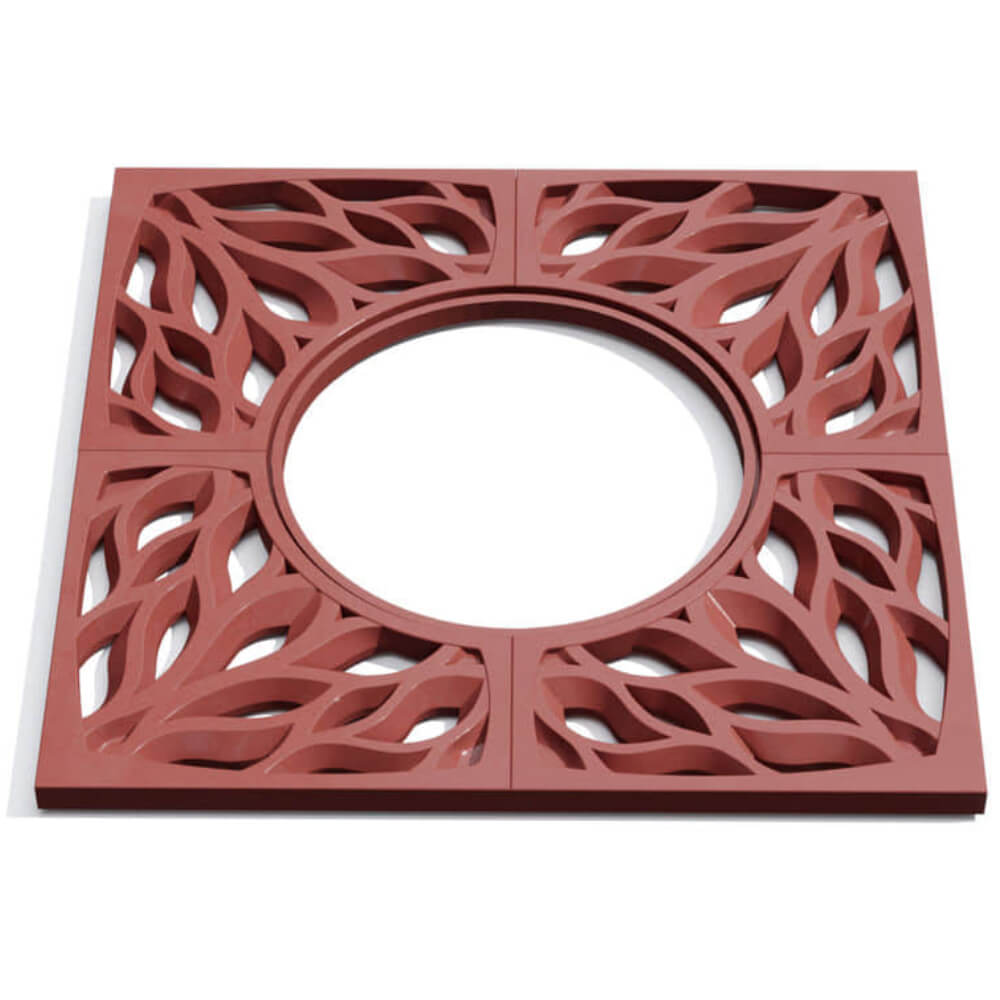 Приствольная решетка для дерева ZKING CRUST 1.2х1.2м Красная Туринск фото