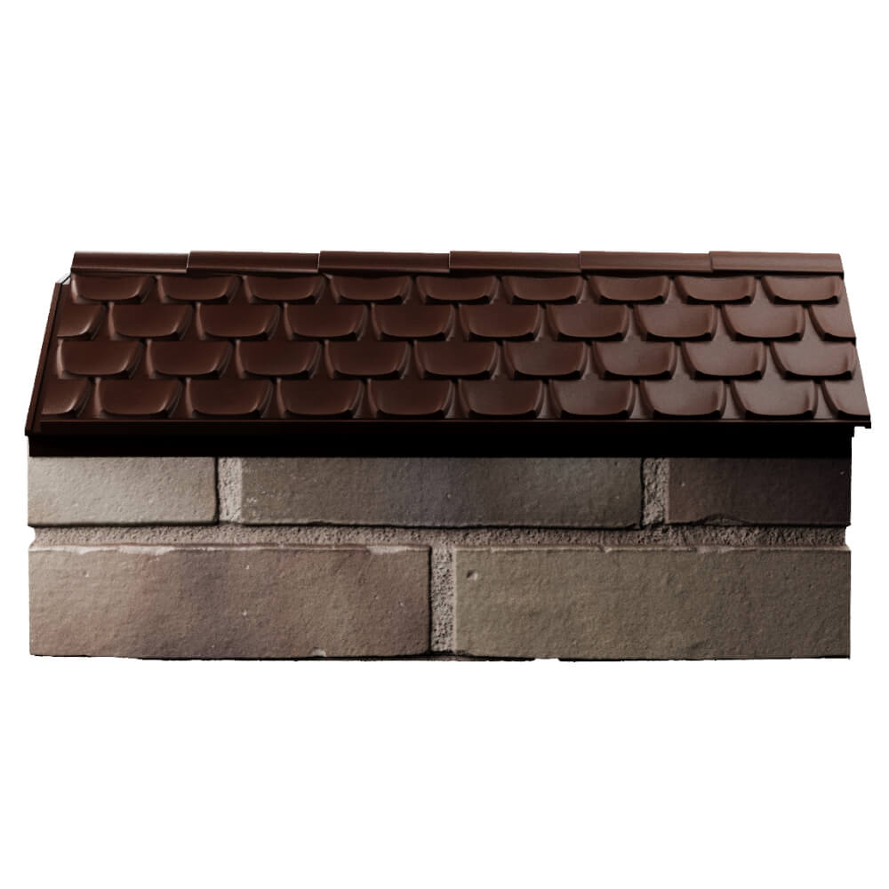 Парапет Zking Эльбрус Коричневый с посадкой на 1 кирпич (255мм) в Туринске фото