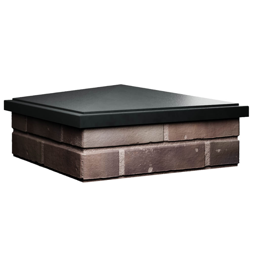 Колпак Zking БонаМоно Черный на столб 2х2 кирпича (515х515, 530х530мм) в Туринске фото