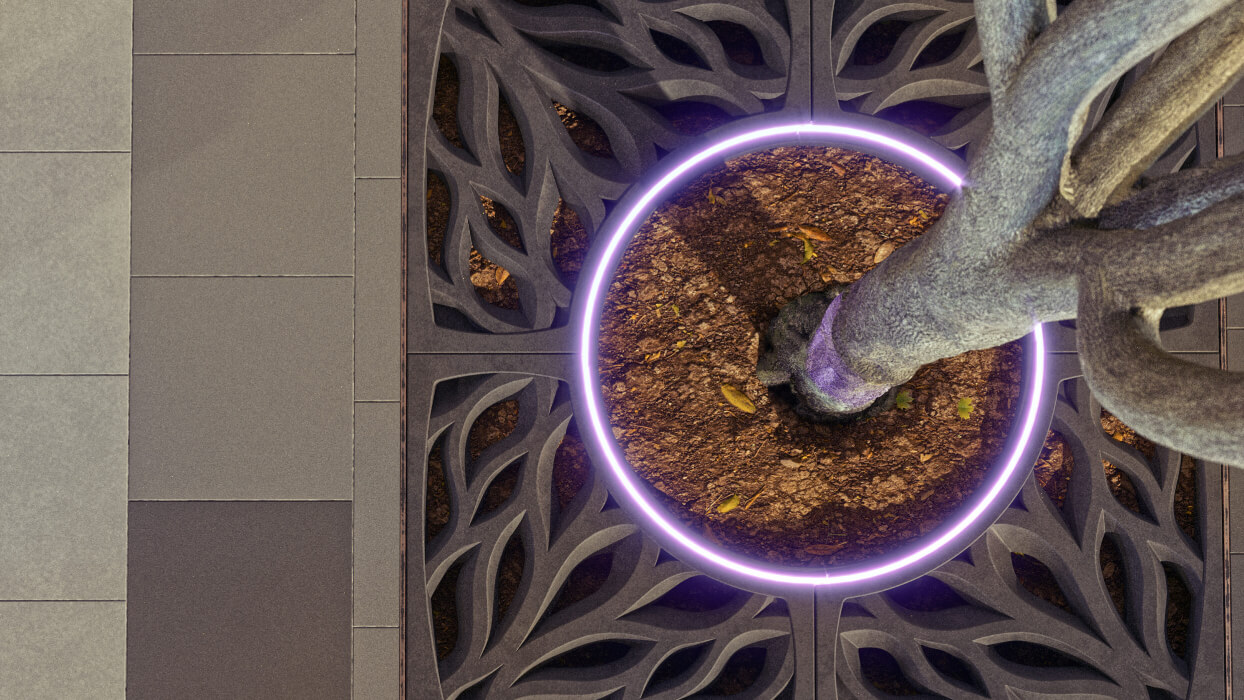 Приствольная решетка для дерева ZKING CRUST 1.2х1.2м Черная в Туринске фото