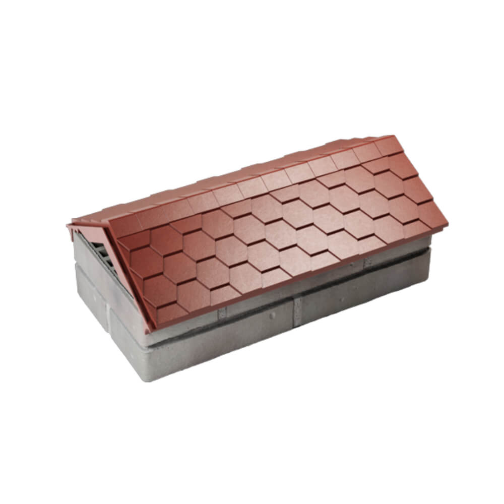 Парапет Zking Эверест Красный с посадкой на 1 кирпич (200/225/255мм) в Туринске фото