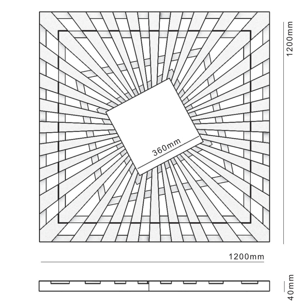 Приствольная решетка для дерева ZKING ATMOSPHERE 1.2х1.2м Черная в Туринске фото