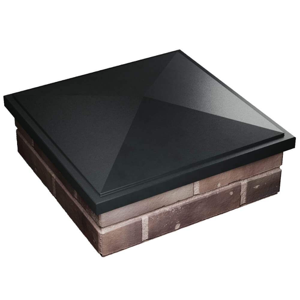 Колпак Zking БонаМоно Черный на столб 2х2 кирпича (515х515, 530х530мм) в Туринске фото