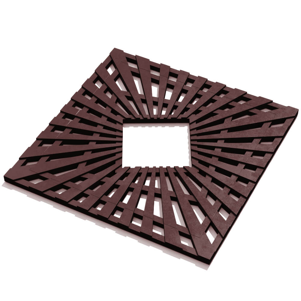 Приствольная решетка для дерева ZKING ATMOSPHERE 1.2х1.2м Коричневая в Туринске фото