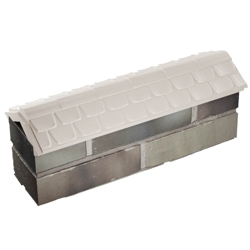 Парапет Zking Эльбрус Бежевый с посадкой на 0.5 кирпича (130мм) в Туринске фото