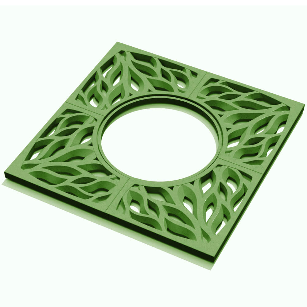 Приствольная решетка для дерева ZKING CRUST 1.2х1.2м Зеленая в Туринске фото